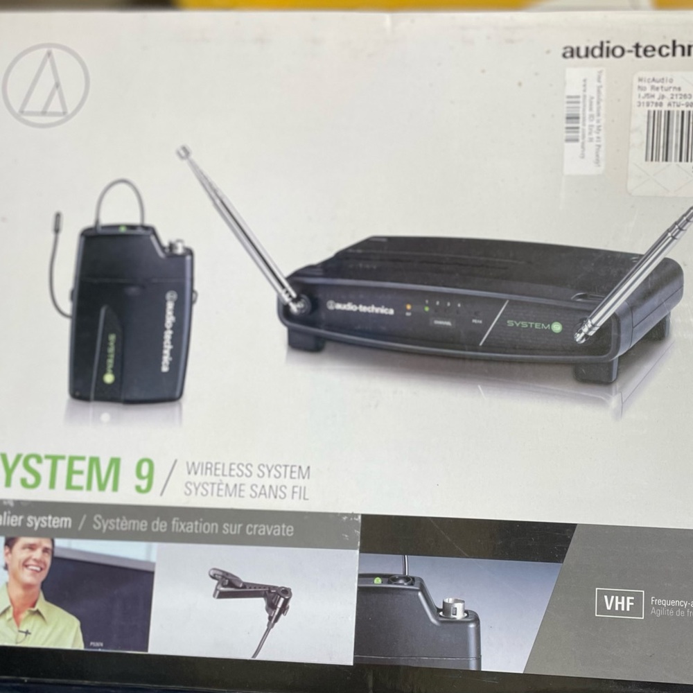 audio technica system 9 wireless lavalier system